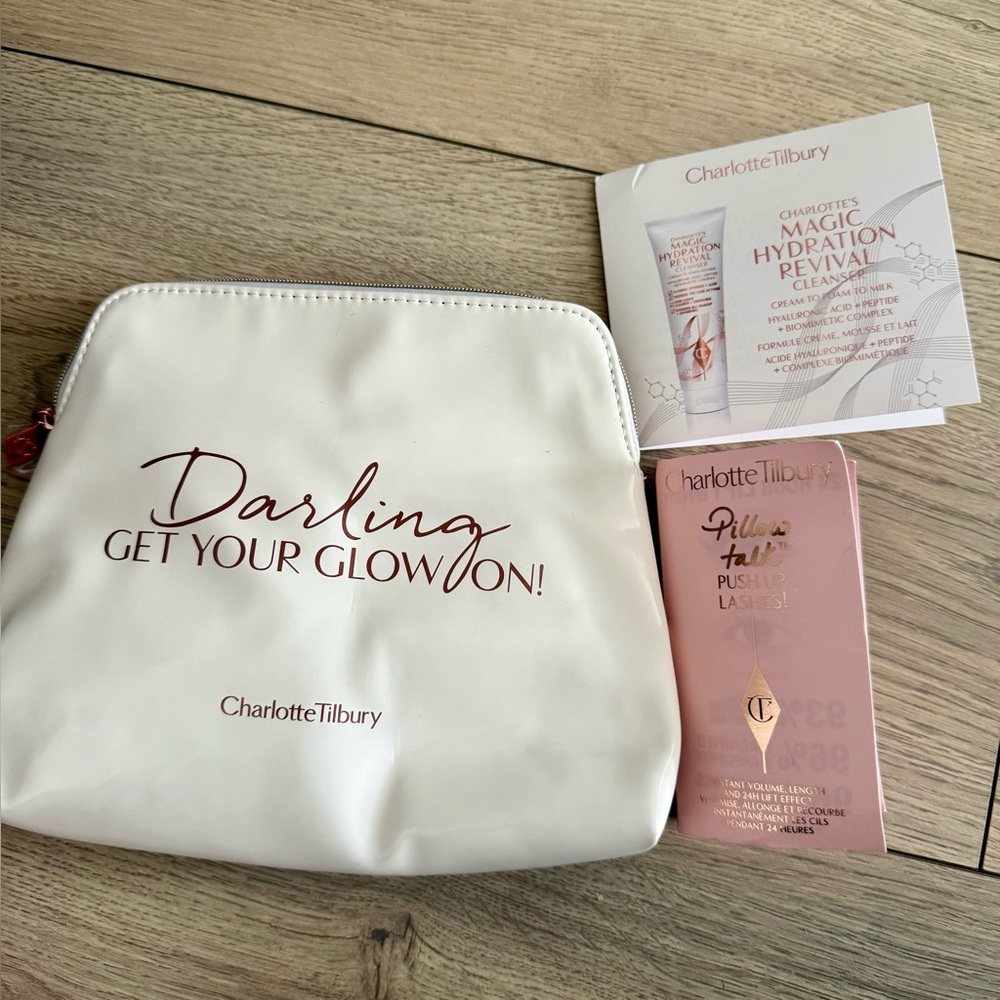 SALE🔥Charlotte tilbury large bag "darling get your glow on" + 2 SAMPLES - Picture 4 of 6